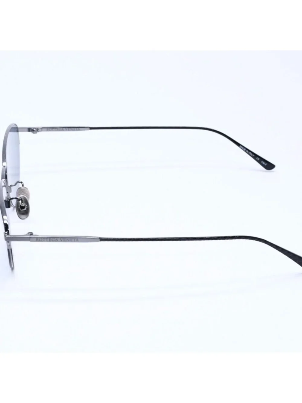 Bottega Veneta Half Rim Sunglasses Eyewear 001 60 Intrecciato